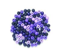 Glorex Legno Perle 80st Mix, Legno, Viola, 11 x 8.6 x 0.7 cm