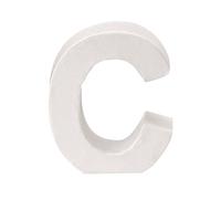 GLOREX Lettera C, FSC Mix, bianco, 10 x 9 x 3,5 cm