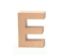 Glorex, Lettera in Cartone, Naturale, Lettera E