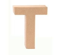 GLOREX Lettera T in Cartone, Naturale