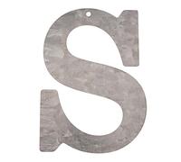 Glorex Lettera zincato s, Metallo, Argento, 18 x 16 x 0.5 cm