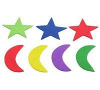 Glorex, Luna/Stelle, Gomma espansa, Multicolore, 18 x 11,5 x 3 cm