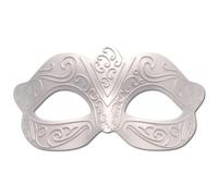GLOREX Maschera Romantica, Poliresina, Bianco, 16x8cm