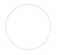 Glorex Metallring 6 1294 212-Anello in Metallo per Il Crafting con Diametro di Circa 50 cm, Rivestito di Bianco, per acchiappasogni, macramè, Decorazione murale e floricoltura, Metal, White