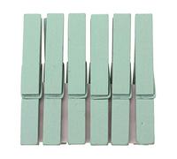 Glorex mollette di Legno 6ST 7,4 x 1,0 cm, Betulla, Legno, Blu Chiaro, 12 x 11.6 x 1 cm