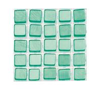 Glorex - Mosaico in plastica, 15 x 5,6 x 0,3 cm, Colore: Turchese
