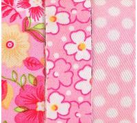 Glorex - Nastro in tessuto autoadesivo, poliestere, rosa, 9,5 x 6,8 x 5,4 cm