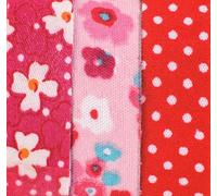 Glorex - Nastro in tessuto autoadesivo, poliestere, rosso, 9,5 x 6,8 x 5,4 cm