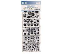 Glorex Occhi mobili, nero/bianco, vari