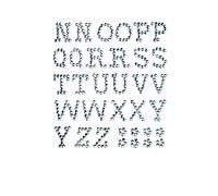 Glorex P e D Lettera 13 mm autoadesiva, in plastica, Plastica, Crustal., 14.5 x 8.6 x 0.2 cm