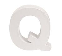 Glorex Papp della Lettera Q, FSC Mix, Bianco, 10 x 10 x 3,5 cm