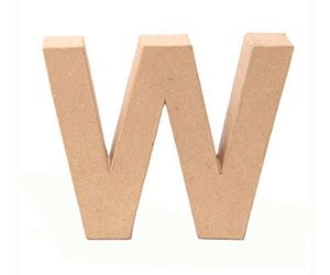 GLOREX Papp della Lettera W, Natura, W