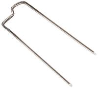 Glorex Patent haften, Metallo, Argento, 11.5 x 5.5 x 1 cm, confezione da 50 (17x35 mm)