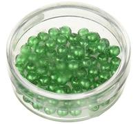 GLOREX Perline di Vetro di Boemia 4 mm di Cera peridoto, 75 Pezzi, Vetro, 4 x 4 x 1,5 cm