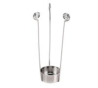 Glorex Portacandele a 3 bracci, argento, 15 cm, 2 pezzi (ZK-712)