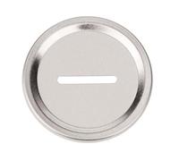 Glorex Salvadanaio a Forma di Disco, Alluminio, Argento, 12 x 8.6 x 0.3 cm
