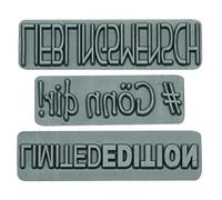 Glorex Set di 3 Teli in plastica con Motivo Gönn dir/Lieblingsmench