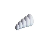 Glorex Uova di Pasqua in Poliestere, Bianco, 44 x 24 x 8 cm