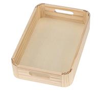 Glorex Vassoio in Legno, Naturale, 29 x 19 x 6 cm