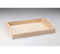 Glorex Vassoio in legno naturale, 36 x 28 x 7 cm