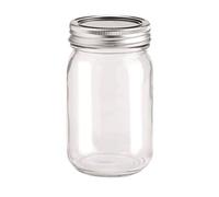 Glorex Vetro con Coperchio 2 Pezzi, Trasparente, 6,5 x 6,5 x 13,5 cm