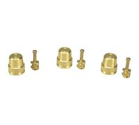 GLORIA Set ugelli in ottone | 2 x Ø 1 mm e 1 x Ø 2 mm
