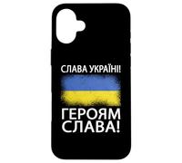 Gloria all'Ucraina Gloria agli eroi Lingua ucraina Custodia per iPhone 16 Plus