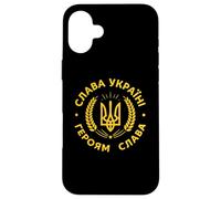 Gloria all'Ucraina Gloria agli eroi Tryzub ucraino Custodia per iPhone 16 Plus
