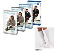 Man support 18 cotone gambaletto 18 bianco 4