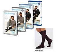 Gloria Med Man'Support 15 Gambaletto In Cotone Taglia 5 Colore Antracite 1 Paio