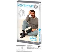 Gloria Med MAN SUPPORT 15 Calze a Compressione Graduata da Uomo, 15-18 mmHg, Cot