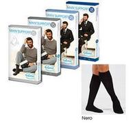 Gloria Med Man support Gambaletti Cotone 15-18 Mmhg Nero Taglia 5