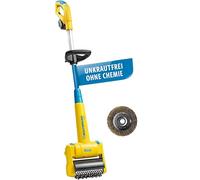 GLORIA Spazzola a Batteria MultiBrush li-on | Pulitore per Pietra, Fughe, Legno e Prato | 11-in-1 | Compatibile con Batterie BOSCH 18V (Senza Batteria) | Inclusi Spazzola Fughe e Pietra SOFT