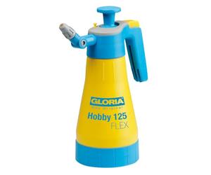 Gloria Spruzzatore a Pressione Hobby 125 Flex | 1,25L Pompa Sottosopra 360° | Nebulizzatore 1,25L | Spruzzino 360° per sotto le foglie | Ugello snodato ottone | Per giardino, balcone e piante da interno