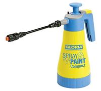 GLORIA Spruzzatore Spray & Paint compact | Pompa per Vernice e Oli 1,25L | Ugello a getto piatto 65° | Potente pompa a pressione 3 bar | Grande apertura, sicuro | Per smalti idrosolubili e oli
