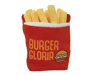 Gloria Stuffed Dog Taglia 15 cm - Teddy Gloriafries - Toy Dog - farcito con un suono nitido - consistenza morbida - Altamente resistente - rosso