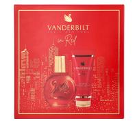 Gloria Vanderbilt In Red - Set regalo profumato da donna (Eau de Parfum per donne, 100 ml spray e lozione per il corpo, 100 ml), set regalo profumo, da donna, profumo per donne, set regalo - Gloria