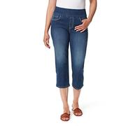 Gloria Vanderbilt Womens Amanda Pull On Capri Jeans, Bethel, 14 US
