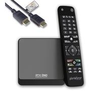 GloriaForce RTX UNO 4K UHD Android 11.0 TV Box 2GB RAM, 16 GB Flash, LAN 1 Gbps, 5G WLAN, App Force II, S905X4 Quad core ARM Cortex A55, GPU ARM G31, BT Telecomando, HTS e-com HDMI