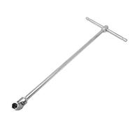 Gloriashoponline CHIAVE BUSSOLA 10 MM DOPPIO SNODO TESTA SNODABILE MANIGLIA A T LUNGA 44 CM