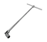 Gloriashoponline CHIAVE BUSSOLA 13 MM DOPPIO SNODO TESTA SNODABILE MANIGLIA A T LUNGA 44 CM