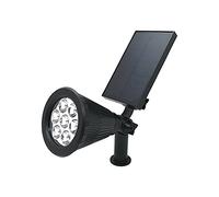 Gloriashoponline FARO LED PANNELLO SOLARE RICARICABILE FARETTO 7 W LUCE CALDA DA GIARDINO