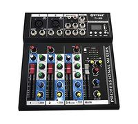 Gloriashoponline MIXER DJ 4 CH BLUETOOTH LETTORE MP3 AUDIO KARAOKE MIC USB PIANOBAR PROFESSIONALE