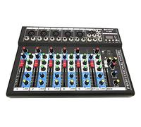 Gloriashoponline MIXER DJ 7 CH BLUETOOTH KARAOKE PIANOBAR AUDIO LETTORE MP3 MIC USB PROFESSIONALE