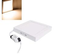 Gloriashoponline PLAFONIERA CON PANNELLO LED LUCE CALDA BIANCA NATURALE LAMPADA 6 12 18 24 WATT (Luce naturale 4000K, 6.0 Watt)