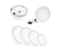 Gloriashoponline PLAFONIERA TONDA 6 12 18 24 W LAMPADA PANNELLO LED LUCE BIANCA CALDA NATURALE (Luce naturale 4000K, 18.0 Watt)
