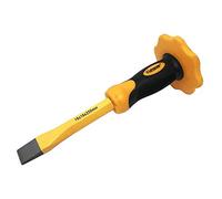 Gloriashoponline SCALPELLO PIATTO 250 MM CON PROTEZIONE MANO PER MURATORE PIETRA EDILIZIA