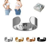 Glorihoby Calmi Ring - Adjustable Calmi Ring Women Magnetic Rings for Anxiety Reduction, Better Sleep, Improves Overall Wellness (Silver 1Pcs)