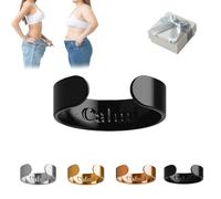 Glorihoby Calmi Ring - Adjustable Calmi Ring Women Magnetic Rings for Anxiety Reduction, Better Sleep, Improves Overall Wellness (Black 1Pcs)