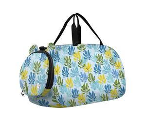 Gloriosa Superba - Borsone da palestra con scomparto per scarpe, leggero, per viaggi, nuoto, danza, danza e palestra, colore: ciano